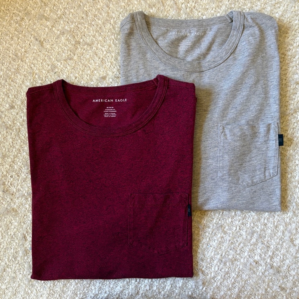 American Eagle Mens Size Medium Basic Tee Bundle - image 1